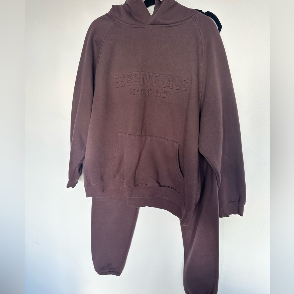 Essentials Brown Hoodie - Picture 3 of 8